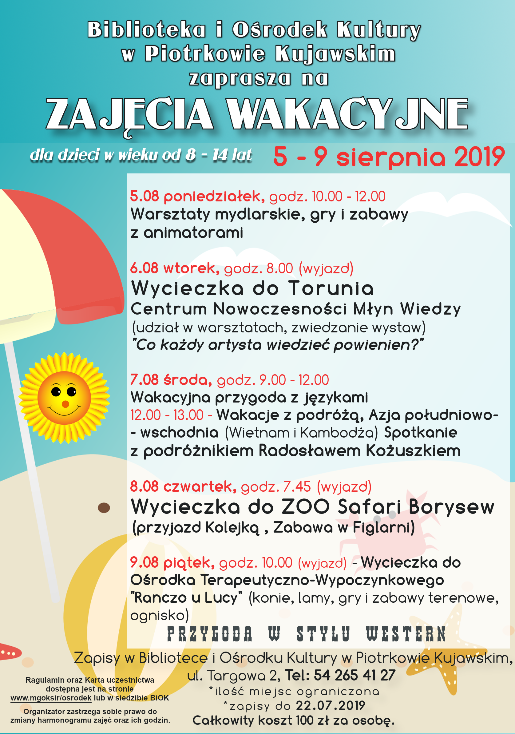 Zajęcia wakacyjne